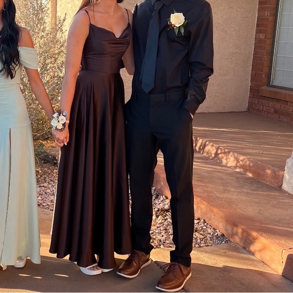 B Darlin Dresses & Skirts - Chocolate brown dress, got it for 140 but I got it altered so it is really 210